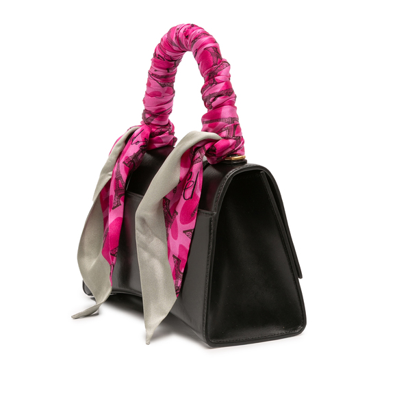 Pre-Loved Balenciaga Small Shiny Box Calfskin Hourglass Top Handle Bag - Picture 2 of 12